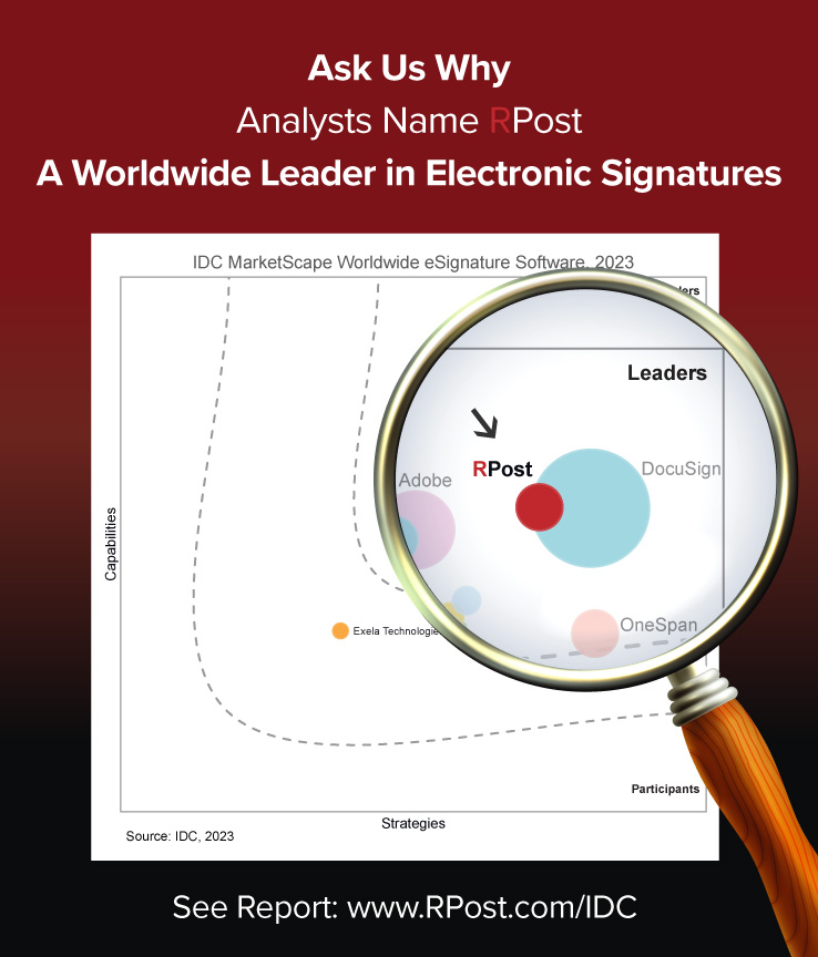 IDC MarketScape Leader in eSignature Software