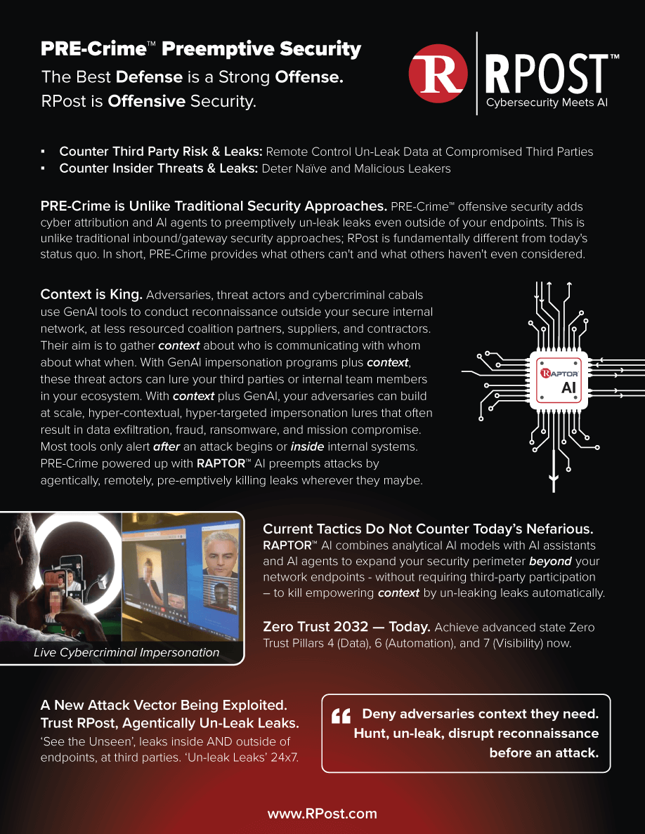 Pre Crime Brochure Dark