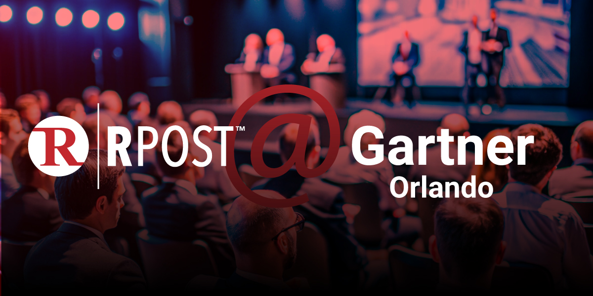 RPost @ Gartner IT Symposium/Xpo™ 2025 Conference in Orlando, Florida