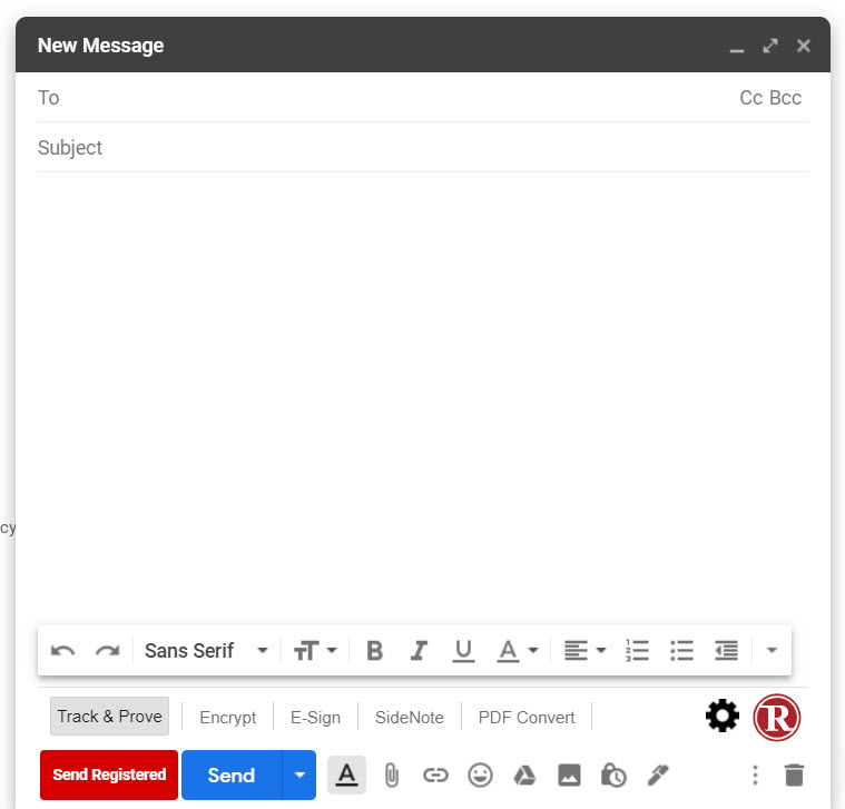 RMail for Gmail - Compose