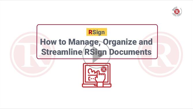 How to Manage, Organize & Streamline E-Signatures Documents How to Manage, Organize & Streamline E-Signatures Documents