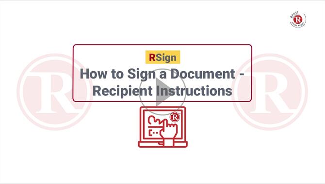 How to Electronically Sign a PDF Document How to Electronically Sign a PDF Document