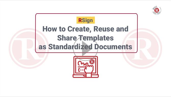How to Create, Reuse & Share Templates as Standard Documents How to Create, Reuse & Share Templates as Standard Documents