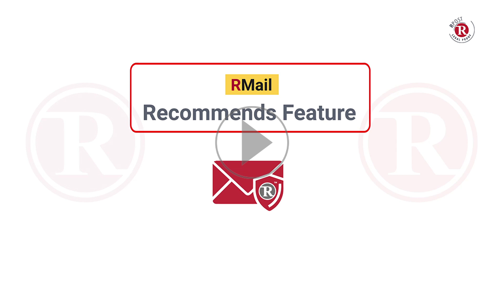 RMail Recommends Feature RMail Recommends Feature