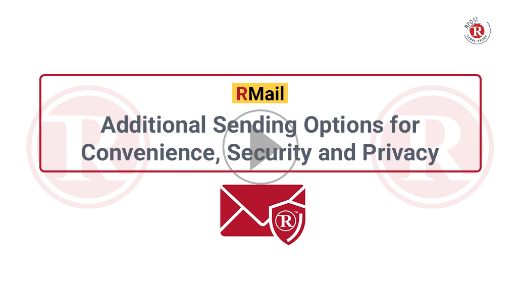 Additional Sending Options for Convenience, Security and Privacy