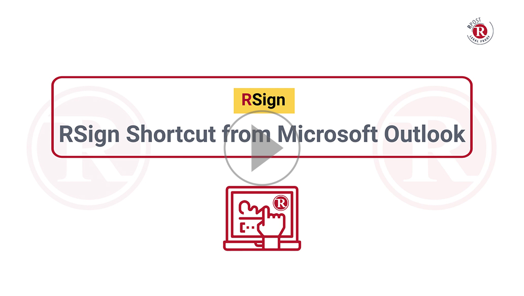 RSign Shortcut from Microsoft Outlook